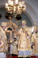 Head of Russian Orthodox Church conducts service in Tokyo